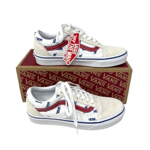 Vans Old Skool Shoes Women Size 7.5 Skate White Low Top Canvas Suede VN0A3WKT9M9 - Picture 9 of 10